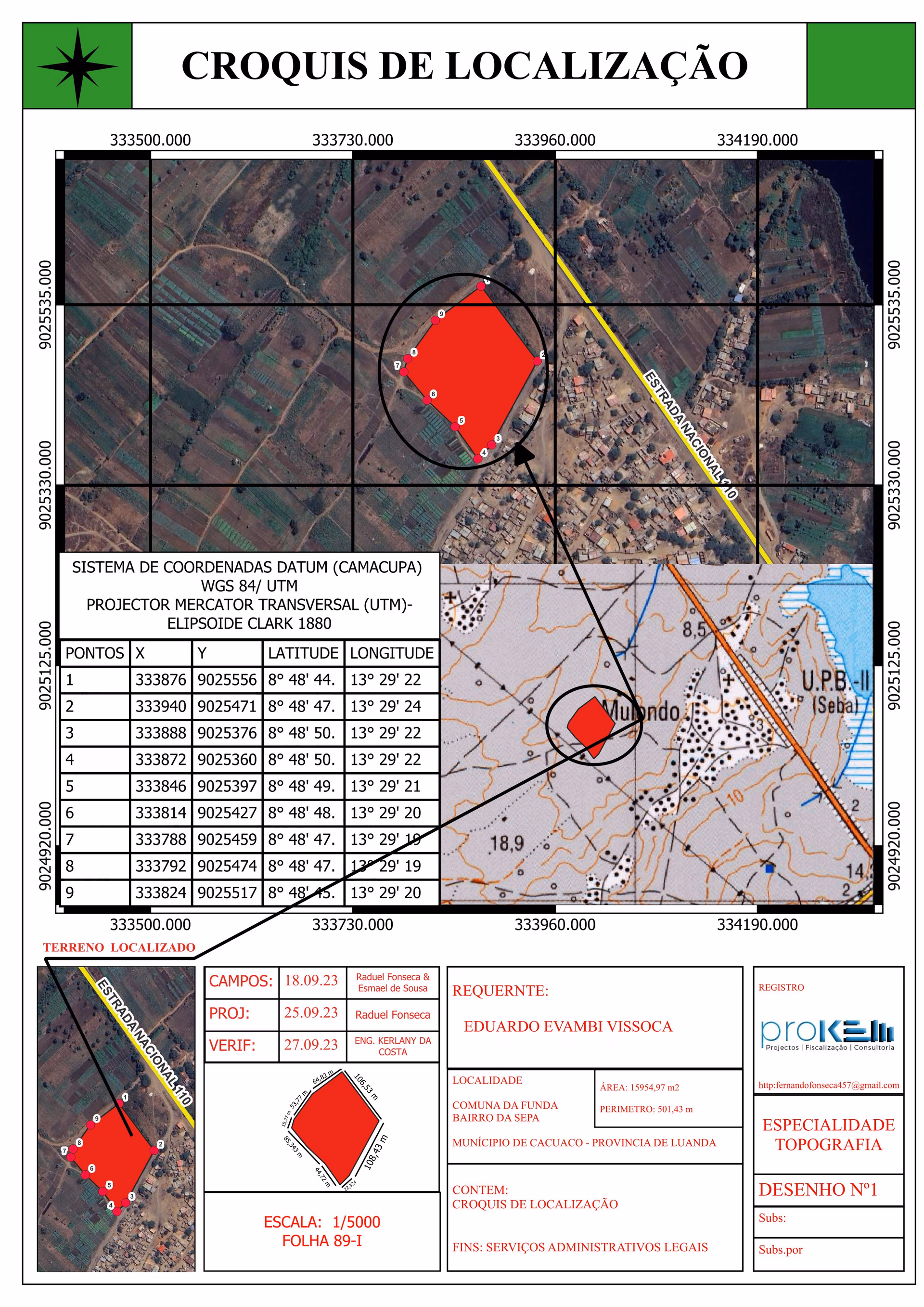 imagem de um croquis de localização