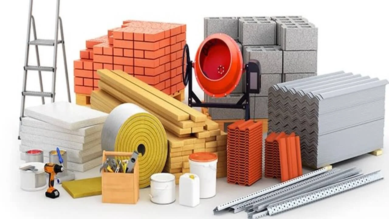 conjunto de materiais