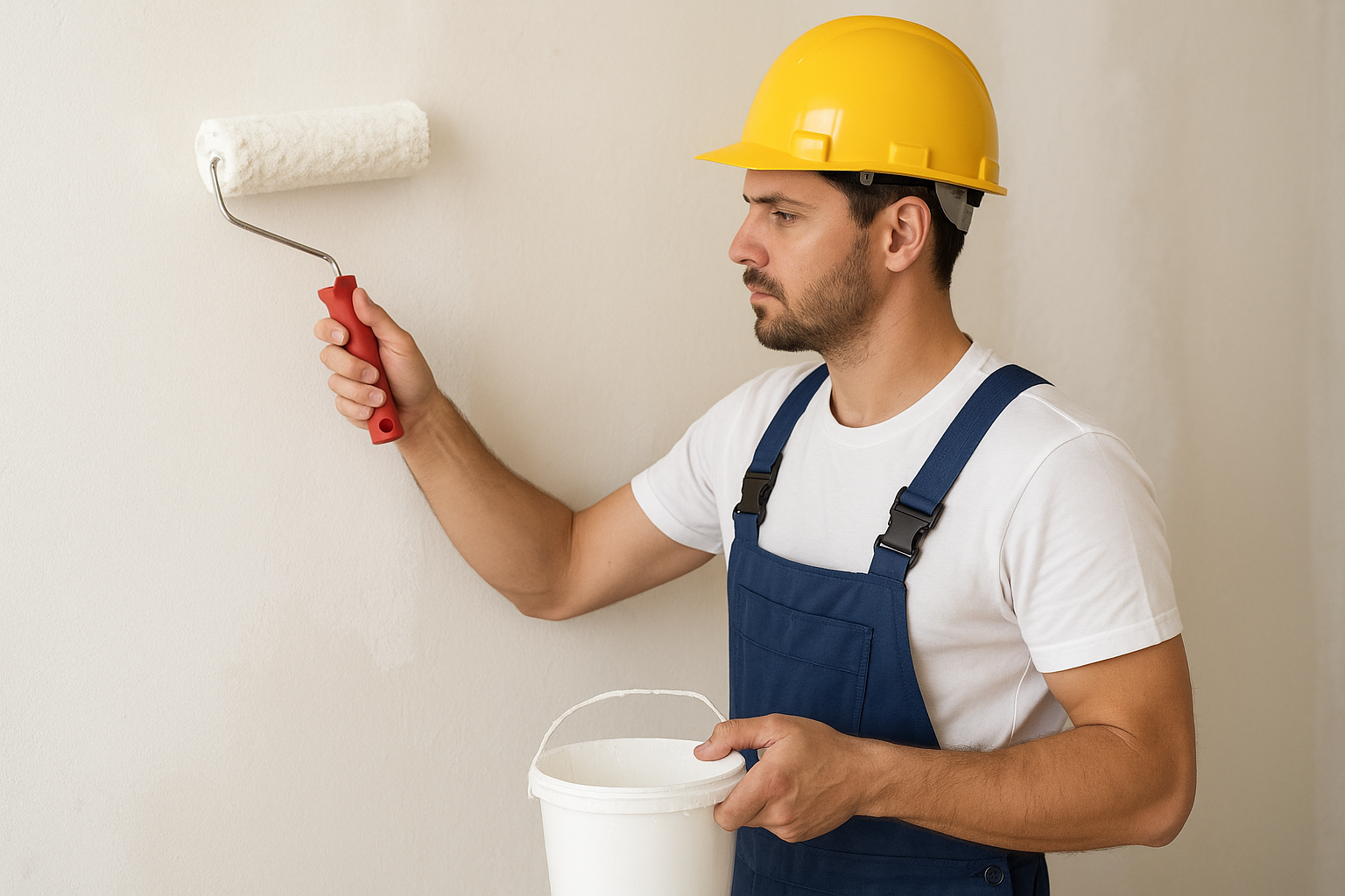 homem pintando parede